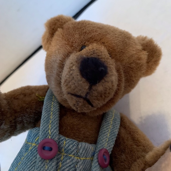 Bonita Bear little boy brown bear with demon overalls - Picture 6 of 6